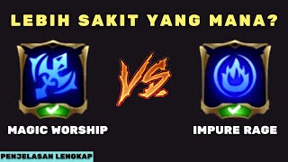 LEBIH SAKIT EMBLEM MAGE MAGIC WORSHIP ATAU IMPURE RAGE DI MOBILE LEGENDS 2022 [upl. by Mairim516]