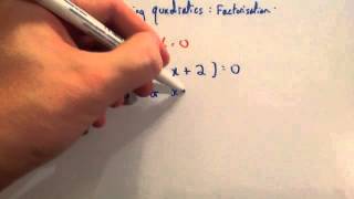 Solving Quadratics using Factorisation  Corbettmaths [upl. by Selinda268]