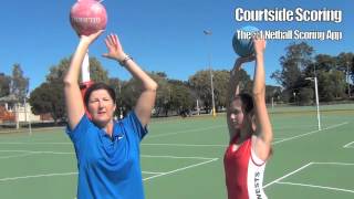 Courtside Scoring Tip with Vicki Wilson  Goal Shooting [upl. by Attebasile]