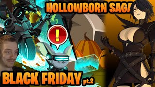 Black Friday Cyber Monday 10k Collection Chest Part 2 NEW Hollowborn Saga AQW [upl. by Kruger754]