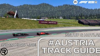 F1 23  Austria Track Guide Hotlap and Setup [upl. by Inimod]