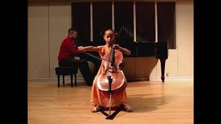 Sonya Moomaw playing Georg Goltermanns Capriccio for cello and piano Op24 [upl. by Ednihek]