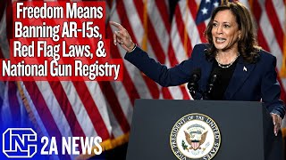 Kamala Harris Says Freedom Means Banning AR15s National Gun Registry amp Red Flag Laws [upl. by Lazaruk]