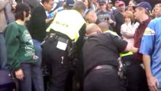 Jets Fans arrested at Chargers 11710 [upl. by Aifas]