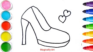 Baby and heels Drawing Painting Coloring for Kids and Toddlers  Easy Drawing [upl. by Seys]