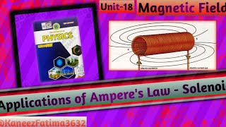 Applications of Amperes Law  Solenoid Class 12 Physics Magnetic Fields Unit18 [upl. by Malachy]