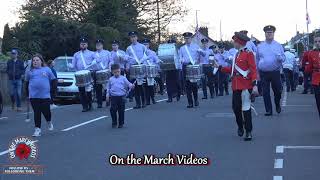 Ballycraigy Sons of Ulster  Crown Defenders Cloughmills Band Parade 2024 [upl. by Ila]