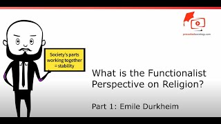 What is the Functionalist Perspective on Religion Emile Durkheim  ALevel Sociology [upl. by Airdnaid]