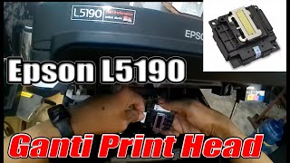 Cara Mudah Ganti Print Head Printer Epson L5190  IMIP  DSI  Digital Intelligence [upl. by Borries360]