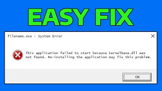 How To Fix KernelBasedll 0003a338 Application or Crashing Error in Windows 11 [upl. by Jessa287]