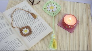 como tejer un separador de libros 🥰 📖 ornamento a crochet [upl. by Enitnatsnoc]