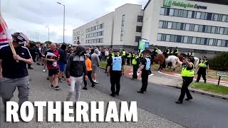 Rotherham Anger As Protests Get Bigger Enough Is Enough rotherham uk [upl. by Ysnil175]