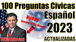 Preguntas ciudadania americana en español 100 preguntas cívicas para entrevista de ciudadania 2023 [upl. by Isdnyl79]