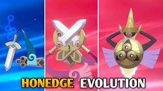 How To Evolve Honedge Into Doublade And Aegislash In Pokemon Sword amp Shield  Galar Pokedex [upl. by Eimar]