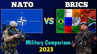 NATO vs BRICS Military Power Comparison 2023  BRICS vs NATO Military Comparison 2023 [upl. by Thordis]