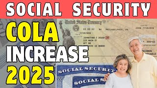 HIGHER 2025 Social Security Payment For Seniors Latest Social Security COLA Check Prediction [upl. by Adlig]