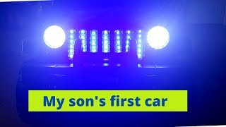 My sons first car  enjoy a ride on jeep unboxing assembly and first drive  jeep riding  JEEP [upl. by Chun]