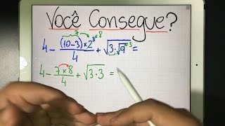 🤔 VOCÊ CONSEGUE RESOLVER A UMA EXPRESSÃO NUMÉRICA FÁCIL E UMA DIFÍCIL 👉🏻 Obrigatório PEMDAS [upl. by Sherr]