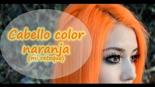 Cabello color naranja mi retoque como aplicar tinte fantasía [upl. by Vincenz]