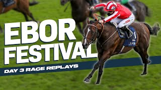 York Ebor Festival  Day 3 All Races ft Bradsell and Vauban [upl. by Sapphera]