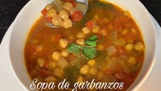 SOPA DE GARBANZOS fácil de preparar [upl. by Arlana]