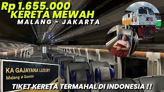 KERETA MEWAH DAN TERMAHAL DI INDONESIA⁉️MALANG  JAKARTA TIKETNYA 16￼JT‼️Naik KA Gajayana Luxury [upl. by Melise]