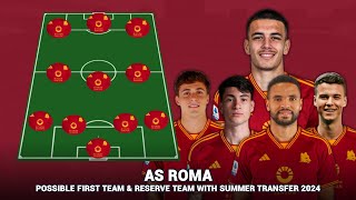 AS ROMA possible First Team amp Reserve Team season 202425 with Summer Transfer 2024 [upl. by Yraeg761]