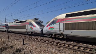 ONCF TGV Al Boraq 12041206 en vitesse 1080p 60 FPS [upl. by Ahsila]