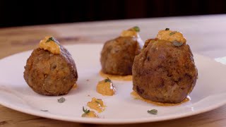 Meatless Meatballs with Red Pepper Sauce [upl. by Goss]