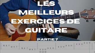 Meilleur exercice de guitare Exo 7 124421 déliement des doigts coordination des mains [upl. by Starinsky]