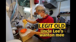 Legit Old Singaporean uncle came back from retirement to sell wanton noodles [upl. by Roberto]