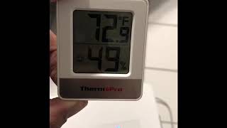 ThermoPro TP49 Digital Hygrometer Review [upl. by Vinita708]