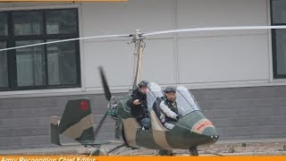 Hunting Eagle Chinese Gyrocopter Flying test China Army Recognition Alain Servaes ShaanXi Baoji [upl. by Eamanna647]