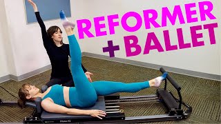 Pilates Reformer Workout  BALLET on Reformer  Full Body  ALL LEVELS  with Jumpboard [upl. by Armstrong]