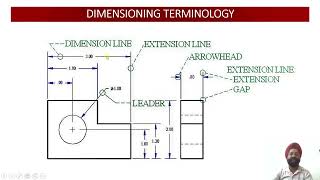 Engineering Graphics Lecture 005 Dimensioning in Engineering Drawing [upl. by Alethia885]