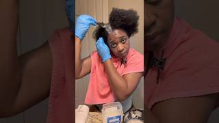 HOW TO APPLY A DEMIPERMANENT COLOR DYE IN BLACK shorts natural [upl. by Acino630]