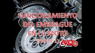 FUNCIONAMIENTO DEL EMBRAGUE EN MOTOS PARTE 1 [upl. by Nyladnek641]