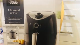 George 15 mini air fryer unboxing honest review and 500wh high power glass blender unboxing [upl. by Hnoj]