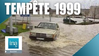 Tempête 1999  les dégâts en Seine Maritime et dans louest  Archive INA [upl. by Nade700]