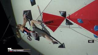 Янья Гарнбрет первое выступление IFSC Chamonix 2015 [upl. by Devol889]