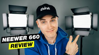 Best Lighting for YouTube Videos Under 150 Neewer 660 LED Panel Review [upl. by Dre48]