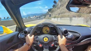 2020 Ferrari F8 Spider POV Test Drive ASMR [upl. by Fina681]