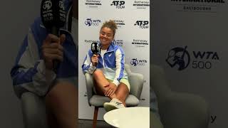 Jasmine Paolini press conference Rothesay Eastbourne International ahead of Wimbledon 27062024 [upl. by Ortrud]