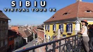 Sibiu Romania Virtual Tour 4K Travel with us to this beautiful medieval town in Transylvania [upl. by Ayala]