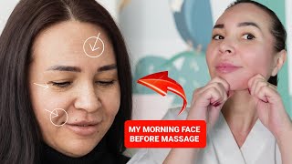 Everyday 9 minutes FULLFACE DEPUFFING antiaging massage [upl. by Idou537]