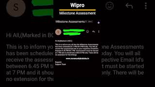 Wipro Milestone Assessment wipro onboarding wiproonboarding [upl. by Ingvar]