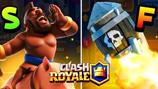 I Rated ALL 110 Cards in Clash Royale from WORST to BEST [upl. by Anhej]