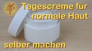 Tagescreme selber machen  für normale Haut [upl. by Letnom]