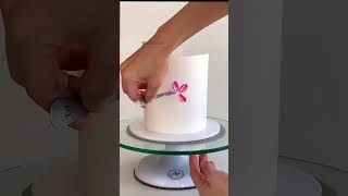 Easy buttercream flower petals love afrobeats viralvideo cake [upl. by Sebbie]