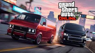 INSEGUIMENTO TRA FURGONI CHI AVRA LA MIGLIORE  GTA5 ONLINE [upl. by Annayoj]